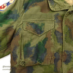 1970's M-65 USN MIUW-604 HAND PAINTED CAMO FIELD JACKET WITH LINER... MR