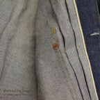 1940's DEADSTOCK FOREMOST BUCKLE BACK DENIM JACKET / LEATHER PATCH ... 36