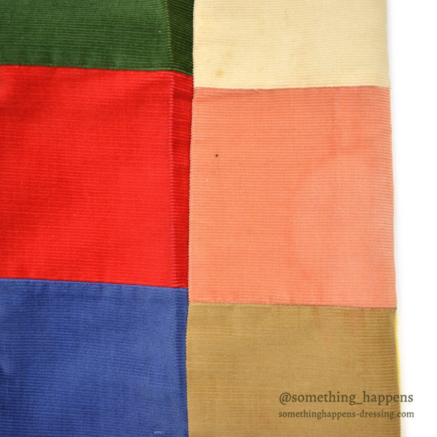 1970's DEADSTOCK HALRIN PATCHWORK CORDUROY PANTS...W38