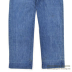 1960's UNKNOWN DENIM WORK TROUSERS / WESTERN COSTUME CO. ... W31/L31