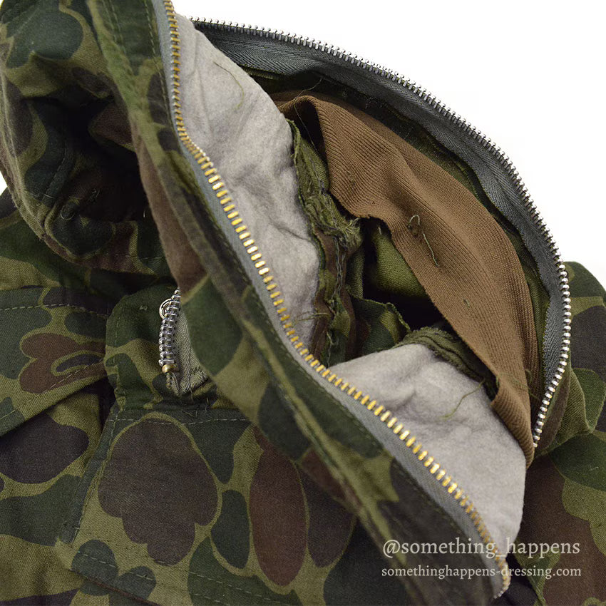 1970's CIVILIAN M-65 DUCK HUNTER CAMO JACKET WPL10881 / ALMOST DEADSTOCK ... M