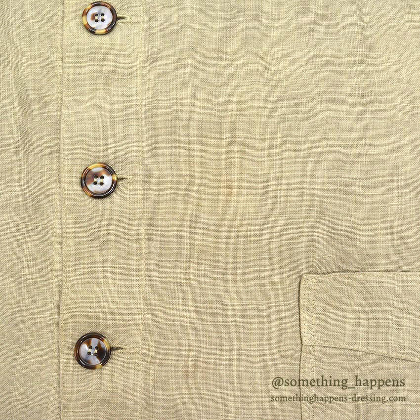 CP SHADES LINEN WORK JACKET / TAN ... L