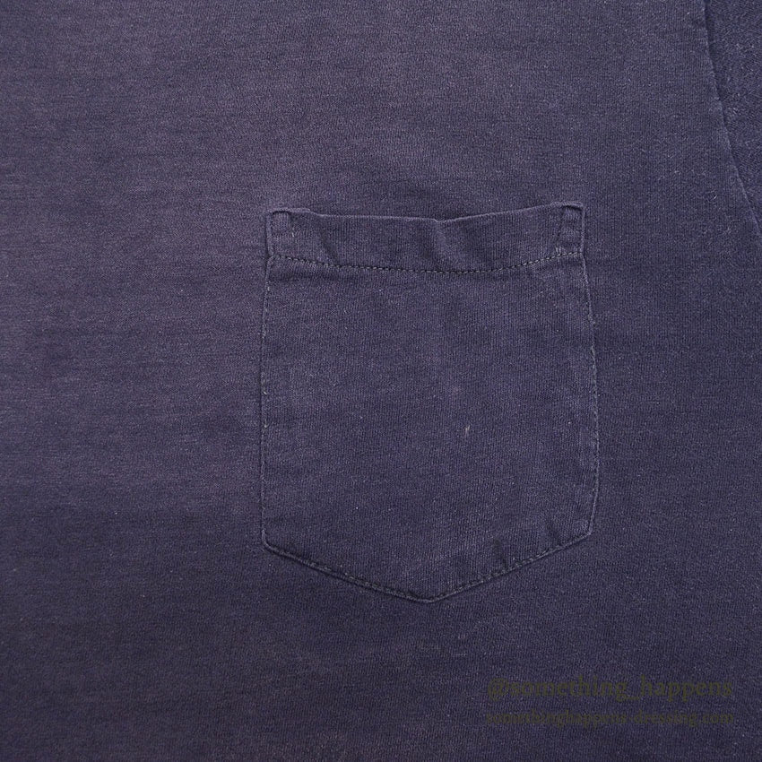 1960's TOWNCRAFT POCKET T-SHIRT / FADED NAVY ... XL