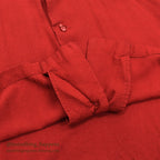 1960's TWO-TONE EMBROIDERY BOWLING RAYON SHIRT / UNIQUE BOWLING PIN BUTTON ...