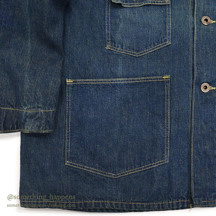 1930's UNKNOWN DENIM COVERALL / THICK DENIM ...