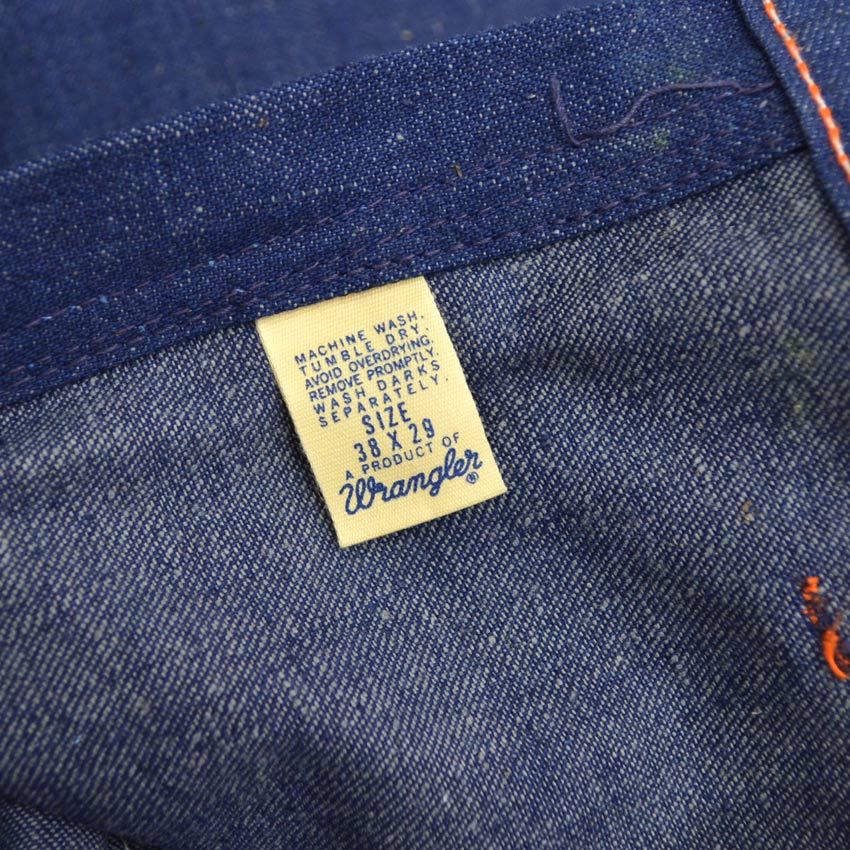 60's デッドストック BIGBEN Wrangler 10oz デニムペインターパンツ 表記W38×L29