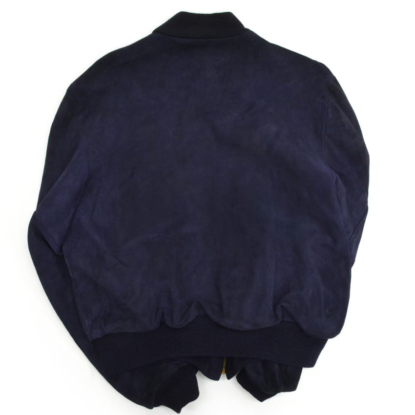 50's 'Monarch' Blue Nubuck Leather Jacket...