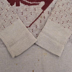 40's~ GLENSPEY SPORTWEAR 'Skiers' Jacquard knit...
