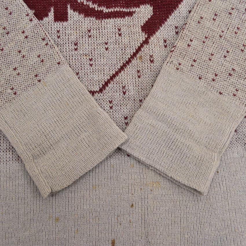 40's~ GLENSPEY SPORTWEAR 'Skiers' Jacquard knit...