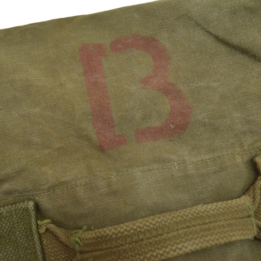 ~1950s US Army Duffle Bag Painted...