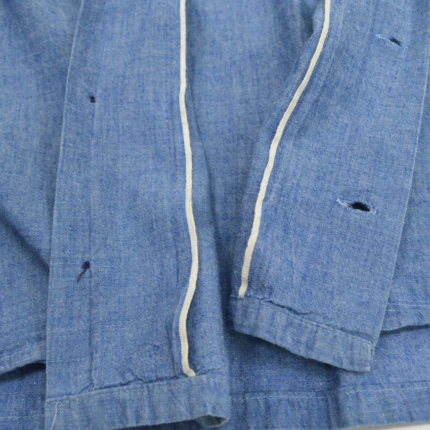 60's US Navy 'Custom Tailored' Chambray Shirt...