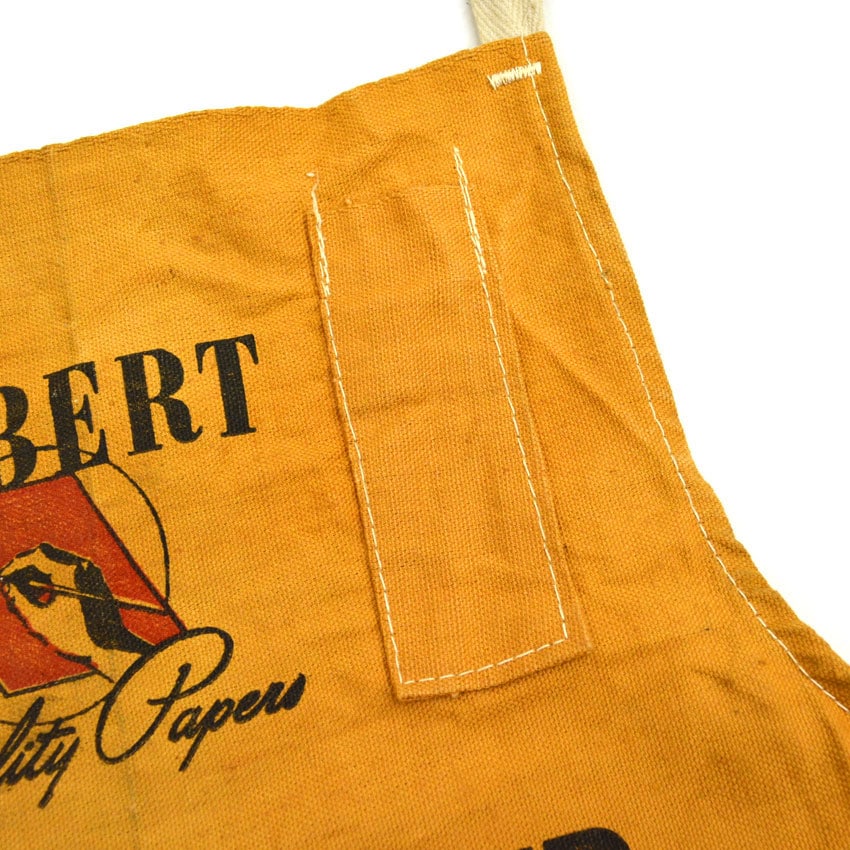 50's~ 'GILBART quality papers' Advertising Apron...