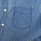 Polo by Ralph Lauren 'Indigo Calico' Chin Strap Gusseted Shirt... M