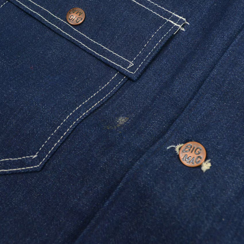 90's Deadstock BIGMAC Blanket-Lined Denim Coveralls... Size 36