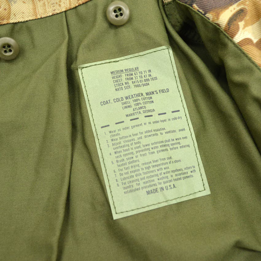 80's Deadstock M-65 Realtree Camo Jacket with Liner Set... M