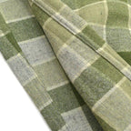 50's Richman BROTHERS Green×Gray wool check shirts... M
