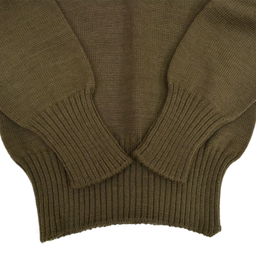 40's USARMY HI NECK JEEP SWEATER OD...