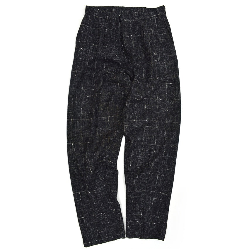70's COTLER Fleck Pattern Black Wool Slacks...