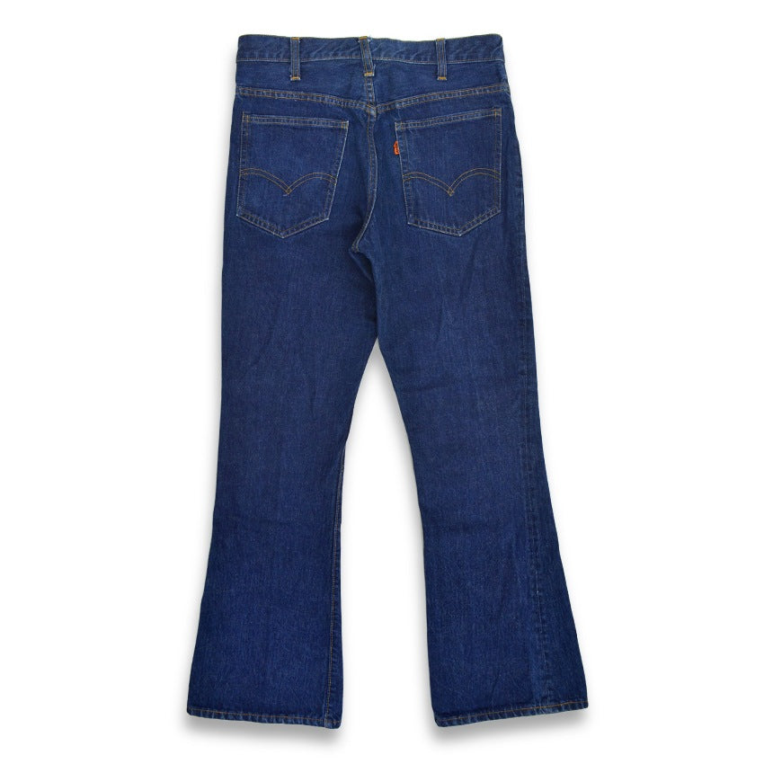70's Levi's 646 Single Pants, Stamped Pocket Lining, Dark Navy Blue... W32 x L30