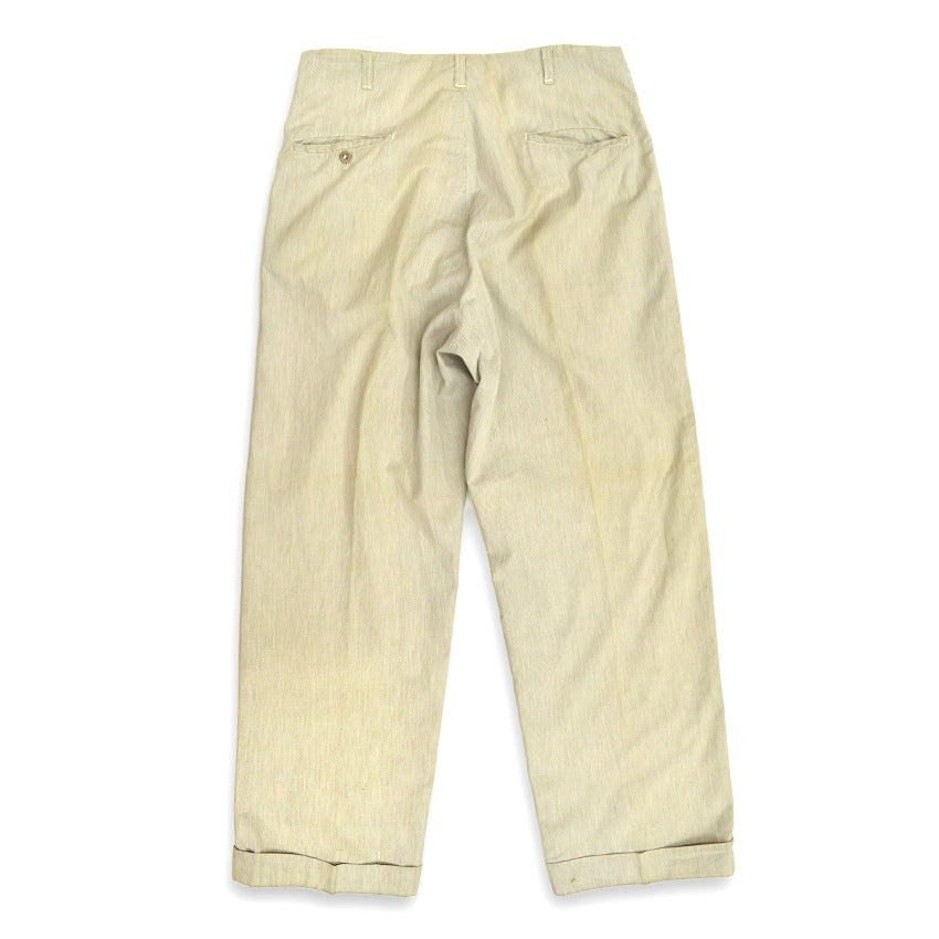 60's LEVI'S Casuals Brown Pin Stripe Cotton Slacks... 31×29