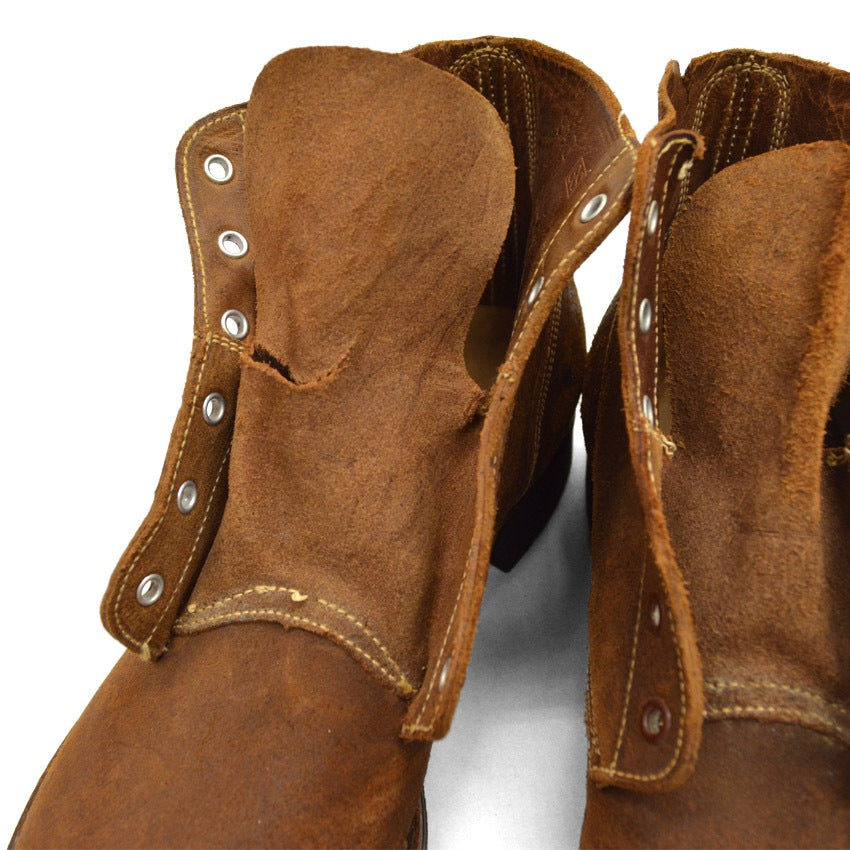 40's U.S.NAVY ww2 TYPE3 Roughout Boots ... 81/2D