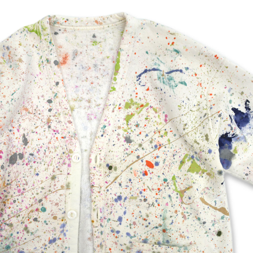 〜80's High sense of beauty Hand Painted Cotton Cardigan ...
