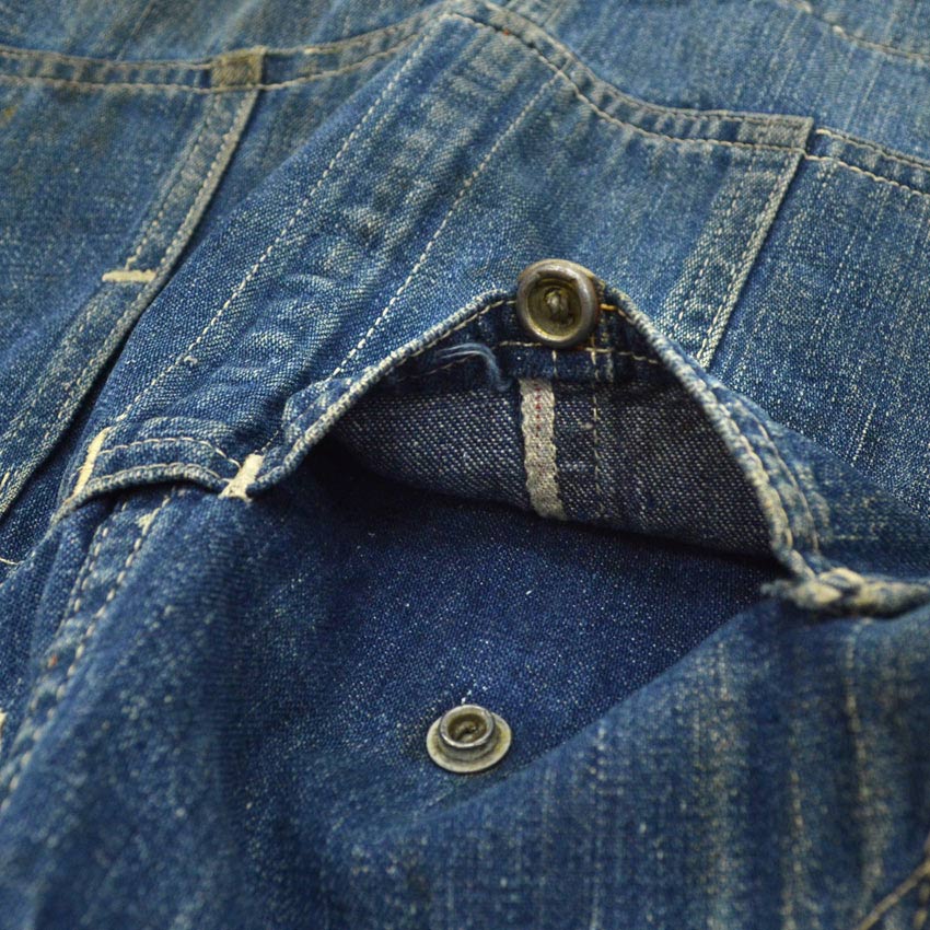 1940s HEADLIGHT OVERALLS WWII Denim Overalls...