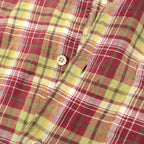 80's- BANANA REPUBLIC Irish Linen Check Shirt...
