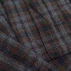 50's~ Ombre Check WOOL & RAYON Blend Shirts...