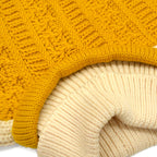 ~60's Mitchell-Hermann Two Tone Turtle Neck Wool Sweater... L