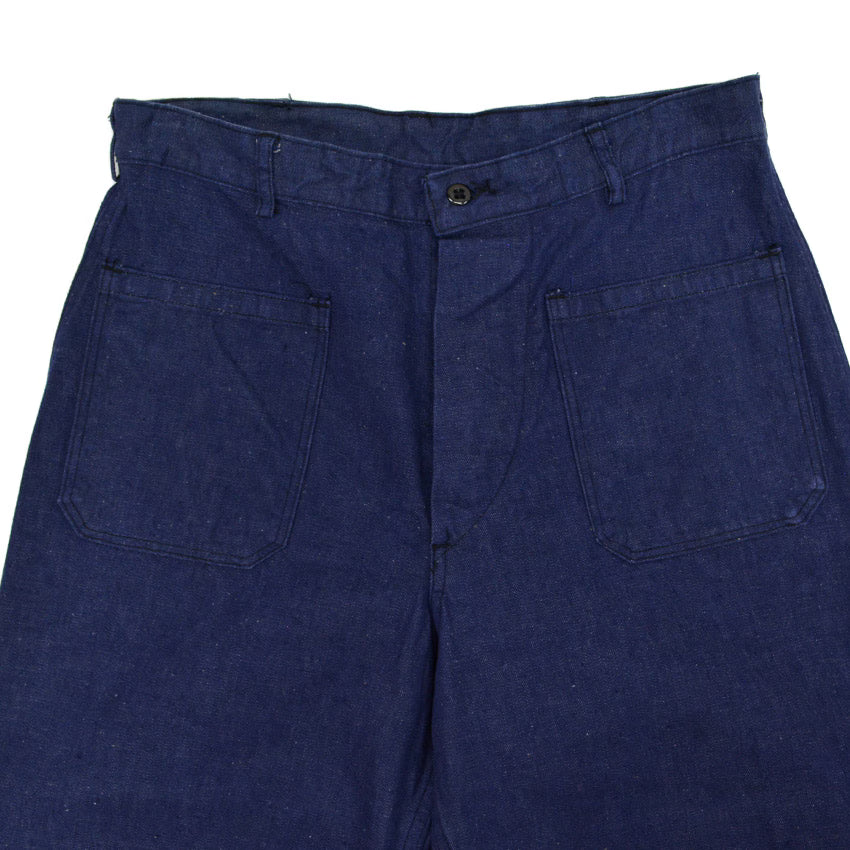 60's USNAVY DUNGAREE DENIM TROUSERS SELVAGE... MINT