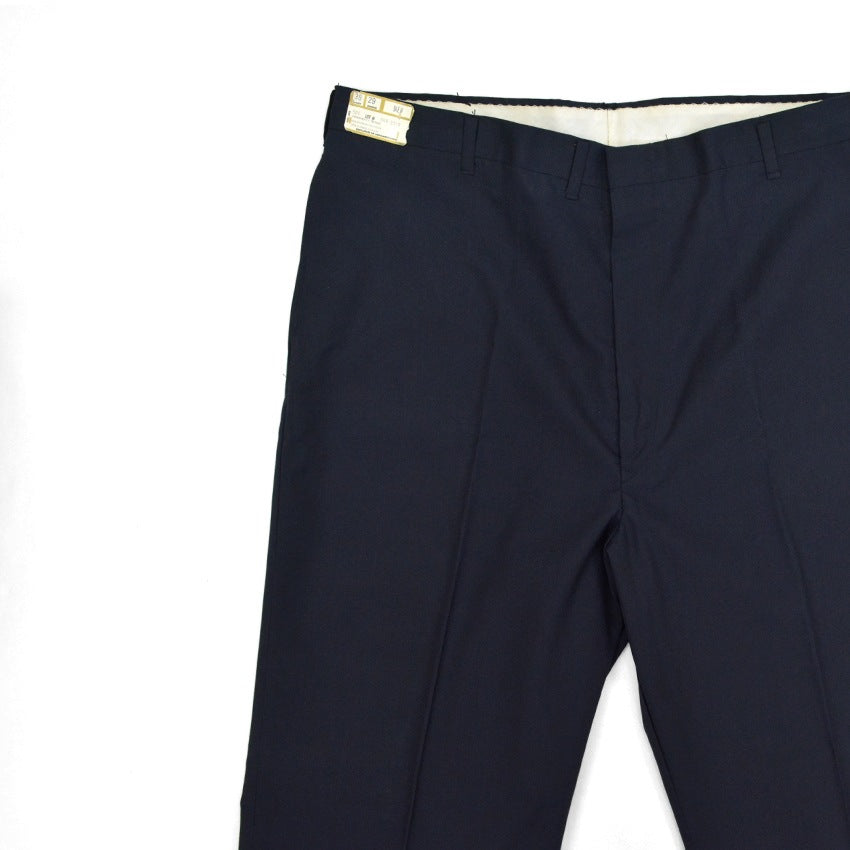 60's Deadstock LEVI'S 549-3318 STA-PREST SLACKS DARK NAVY... W38 L29