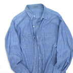 ~60's WASHINGTON MFG CO. Chambray Shirt...M