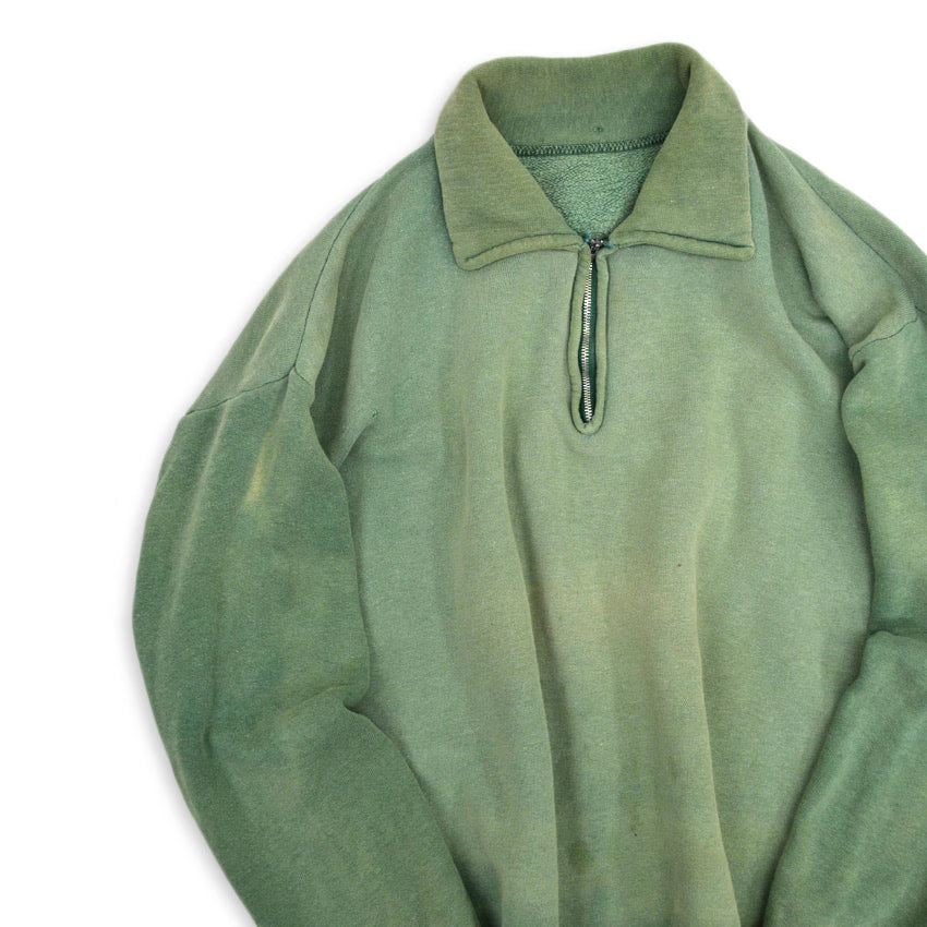 ~60's Faded Color Half Zip Sweatshirt...