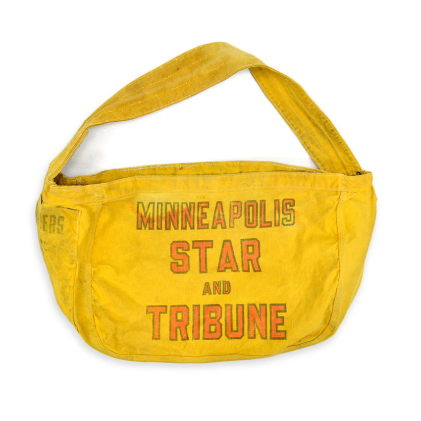 OLD MINNEAPOLIS STAR AND TRIBUNE NEWS PAPER BAG...