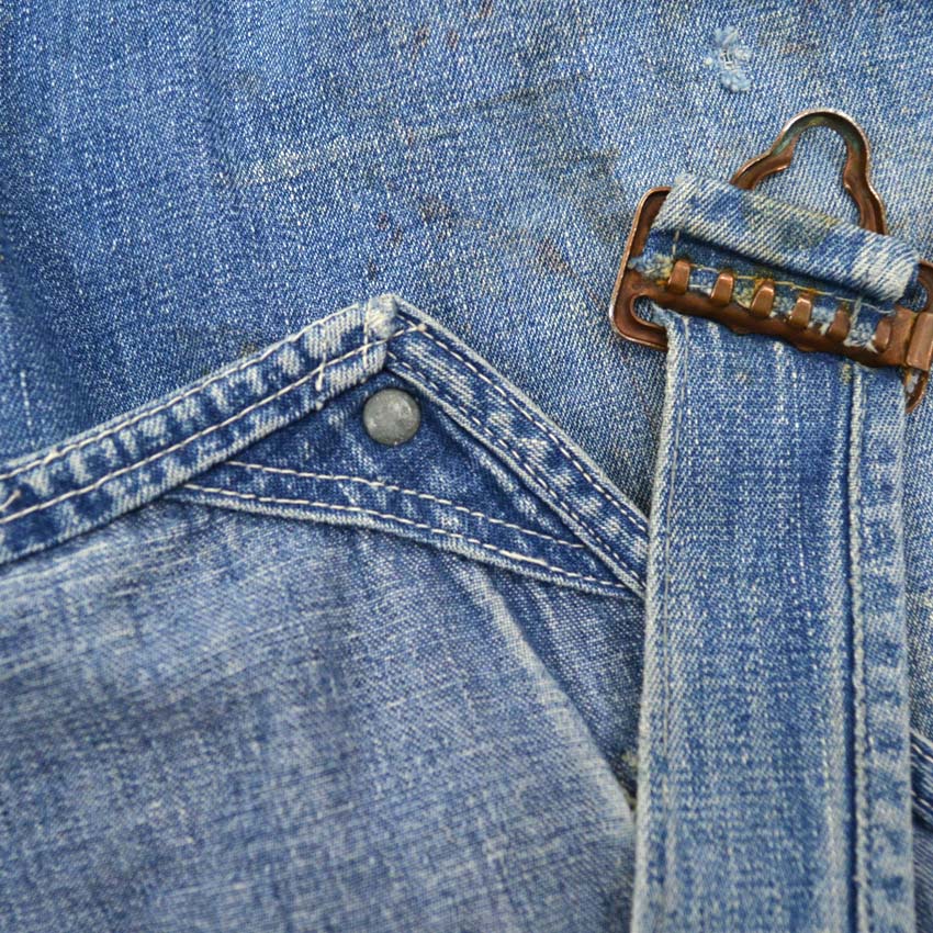 40's ww2 WARDS POWR HOUSE DENIM OVERALL...