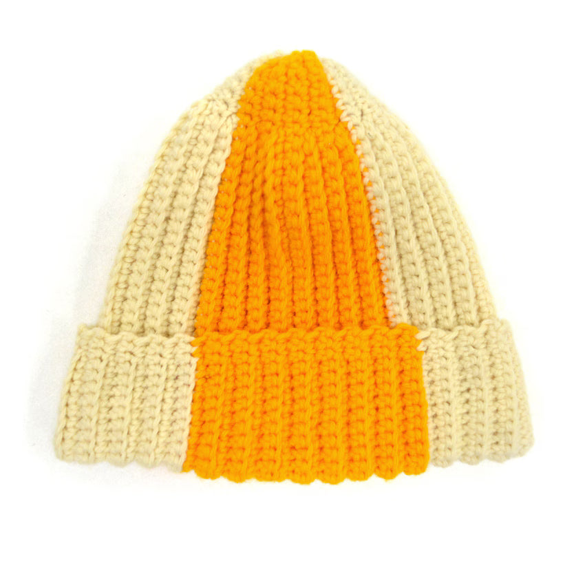 ~1960's OLD TWO TONE WOOL KNIT CAP...