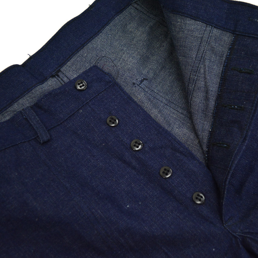 1940's DEADSTOCK USNAVY WW2 DENIM TROUSERS...W31