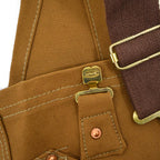 1970's DEADSTOCK CARHARTT BROWN DUCK DOUBLE KNEE OVERALL... W36 L28