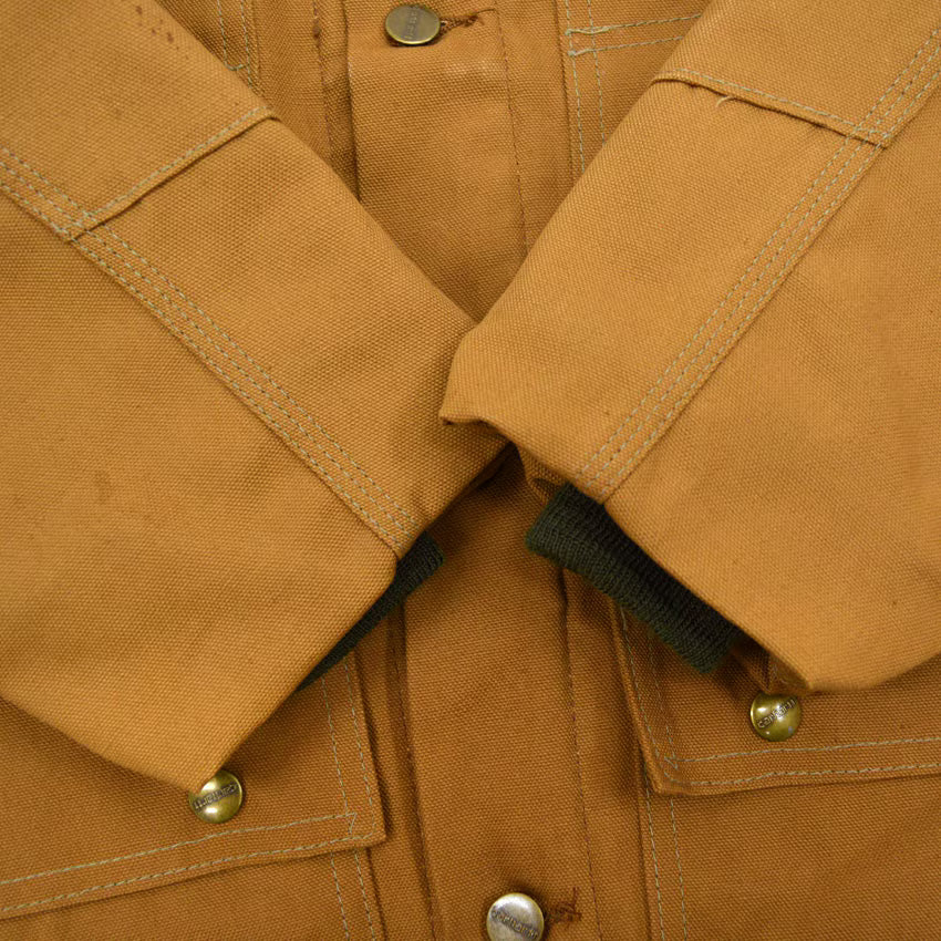 1970's~ DEADSTOCK CARHARTT BROWN DUCK HUNTING COAT...M