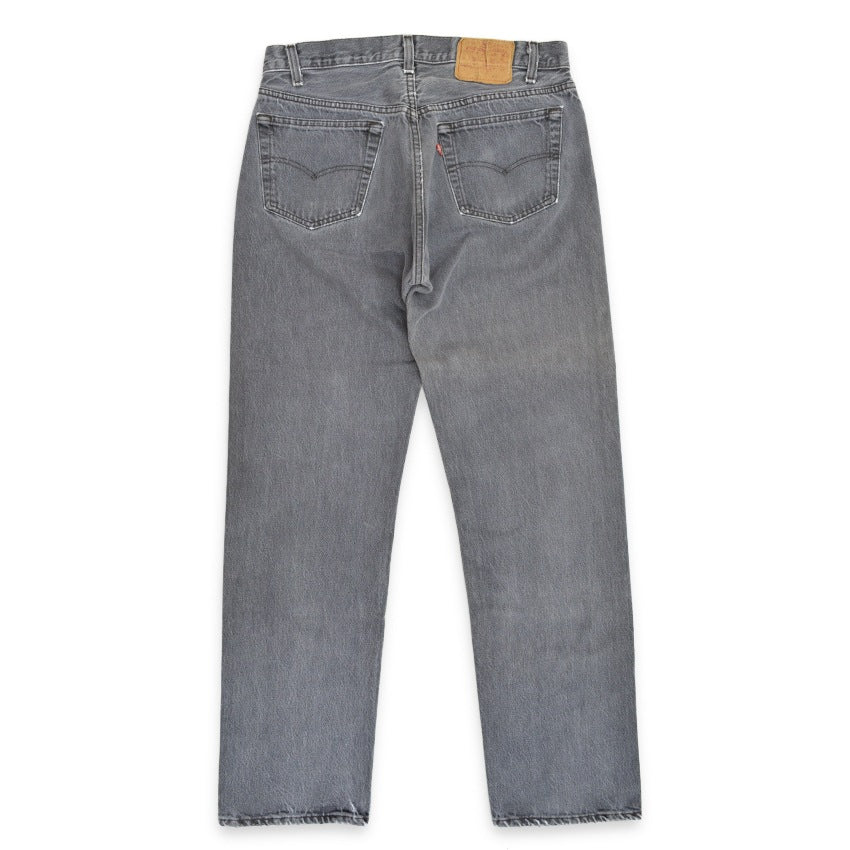 1980's Levi's 501 FADED BLACK DENIM PANTS... W32 L32