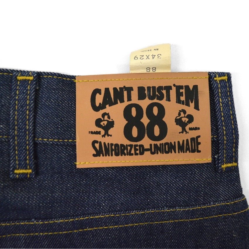 ~1960's Deadstock CAN'T BUST'EM 88 DENIM PANTS... W34 L29
