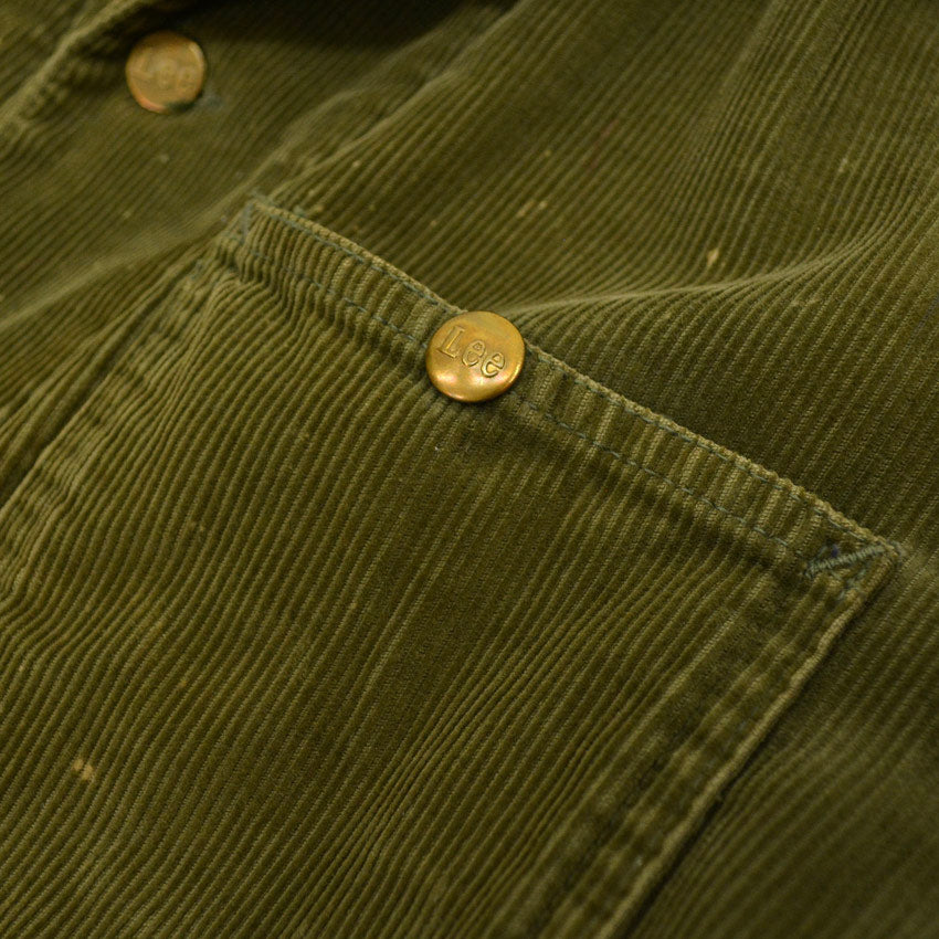 1970's Lee Green Corduroy Boa Lining Coverall...