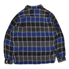 ~60's Truval Plaid Rayon Shirt...M