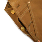 1970's Deadstock CARHARTT BROWN DUCK DOUBLE KNEE OVERALL...W38 L28