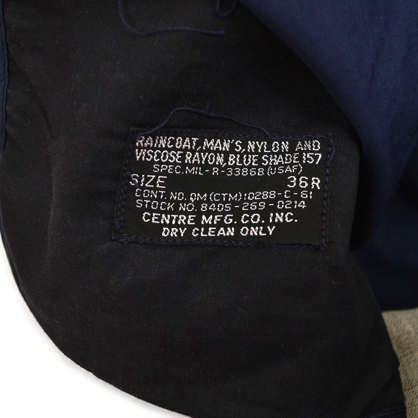 1960's USAF RAINCOAT BLUE SHADE157...36R