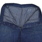 1940's USNAVY WW2 DENIM TROUSERS METAL BUTTON... W32