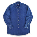 1980's~ GAP INDIGO DYED COTTON B/D SHIRT...S