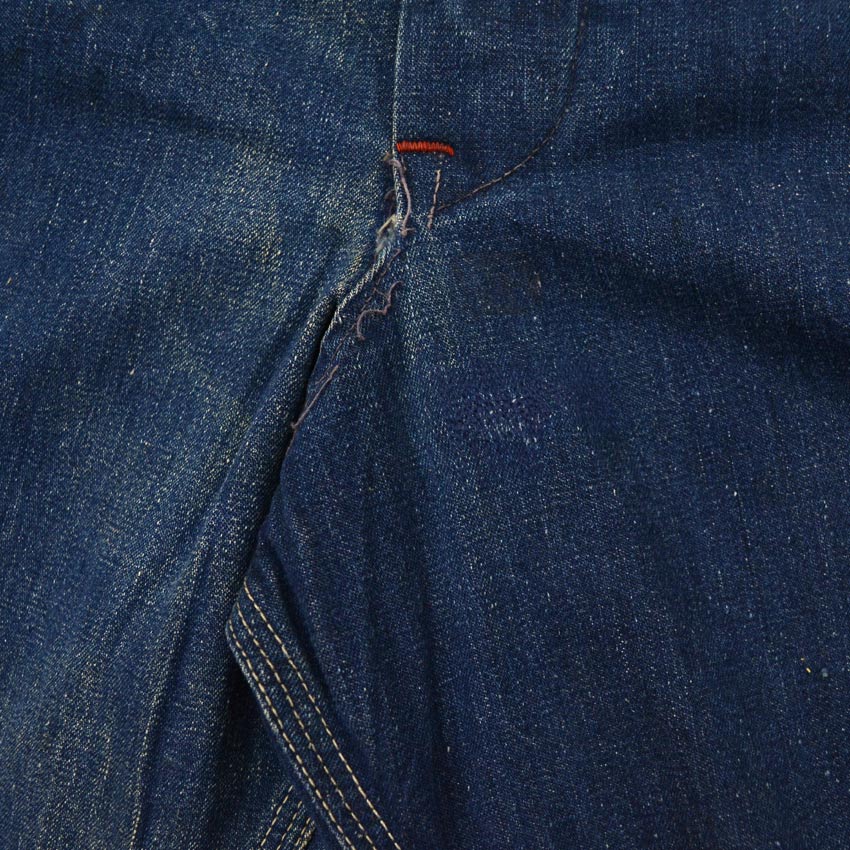 1940's~ PAYDAY JC PENNEY CO DENIM OVERALL DARK... W39