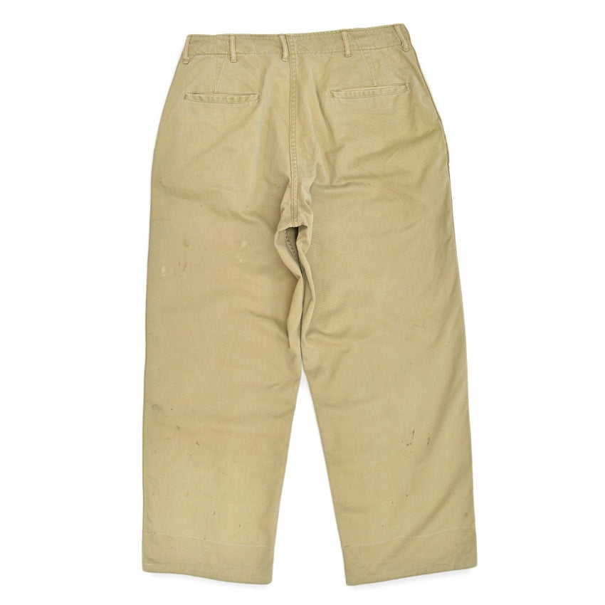1940's~ USARMY 1945 TROUSERS COTTON KAHKI CHINO... W31 L29